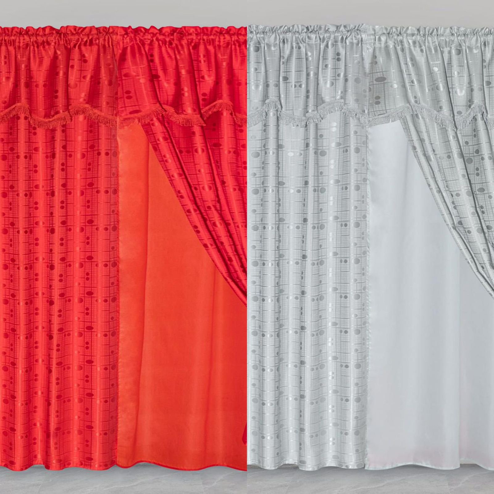 CORTINAS CON CENEFA Y VELO.