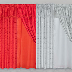 CORTINAS CON CENEFA Y VELO.